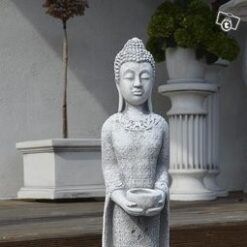 Buddhapatsas, betonipatsas, kuppi kädessä