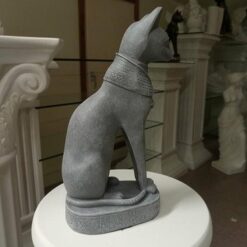 Kissapatsas, Bastet, harmaa, kuvattu sivulta