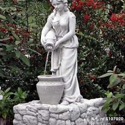 Suihkulähde, naispatsas ruukulla